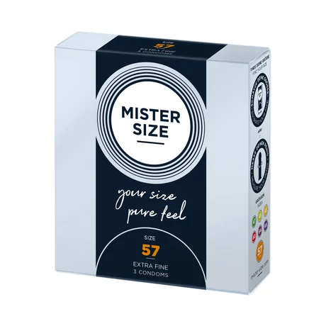 Mister Size - 57 mm -es ultra vékony óvszer (3db/cs)