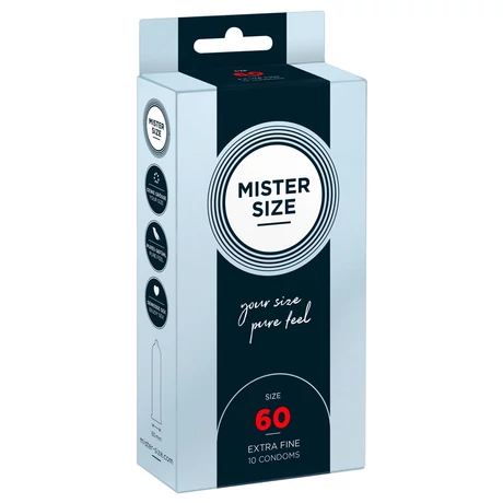 Mister Size - 60 mm -es ultra vékony óvszer (10db/cs)