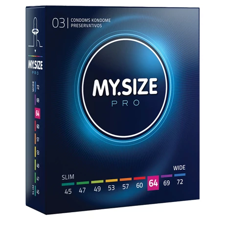 My Size Pro - 64 mm -es ultra vékony óvszer (3db/cs)
