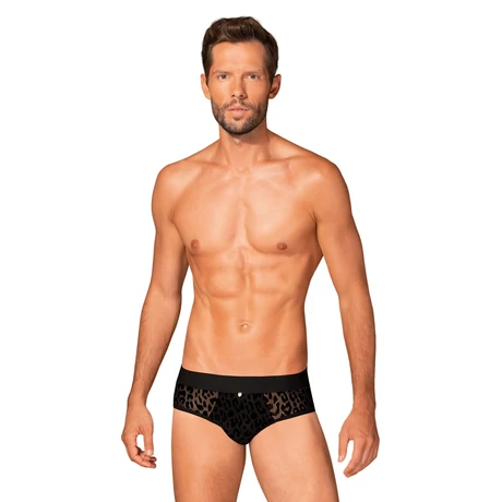 Obsessive - Azmeron - hátul nyitott jockstrap (S/M) - fekete