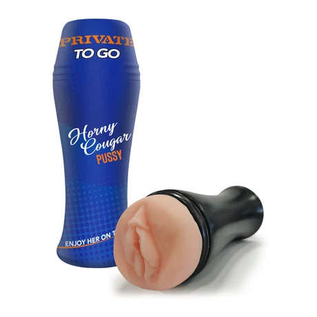 Private To Go - Horny Cougar Pussy - élethű, vagina maszturbátor (natúr)