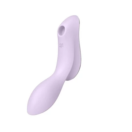 Satisfyer - Curvy Trinity 2 - prémium léghullámos csiklóizgató és G-pont vibrátor (USB) - levendula