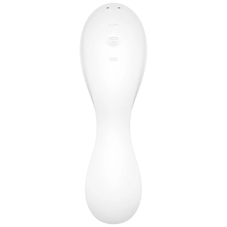 Satisfyer - Curvy Trinity 5 - prémium, websmart léghullámos csiklóizgató és G-pont vibrátor (USB) - fehér