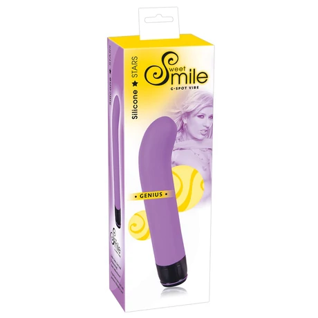 Sweet Smile - Genius - 7 funkciós, szilikon G-pont vibrátor (20cm) - lila