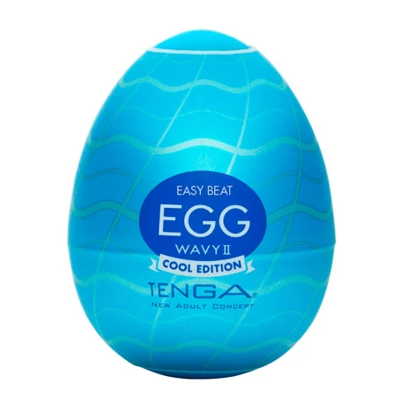 Tenga - Egg Wavy II Cool Edition - prémium maszturbációs tojás (áttetsző)