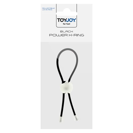 ToyJoy - Black Power X Ring - állítható péniszhurok (fekete)