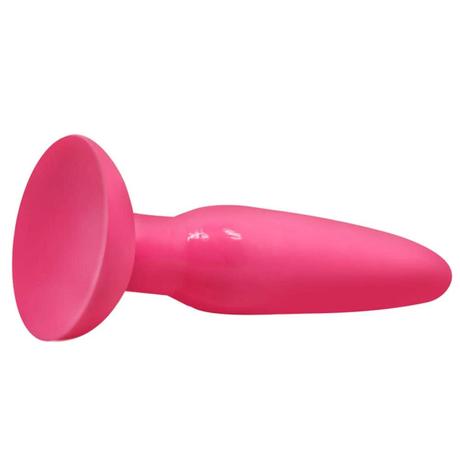 Baile - Anal Plug Stimulate Suck - rögzíthető, zselés análkúp (13,5cm) - piros