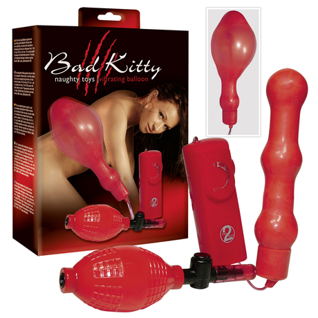 Orion - Bad Kitty - Naughty Toys - Vibrating Ballon - távirányítású, pumpálható, vibrációs anális izgató (piros)