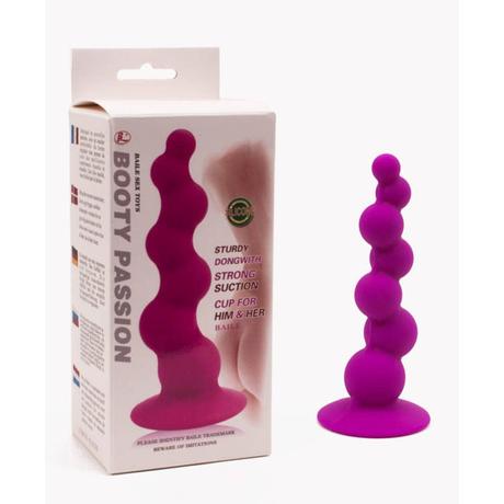 Pretty Love - Booty Passion II - rögzíthető, 7 gyöngyös, prosztata masszírozó és análdildó (lila)