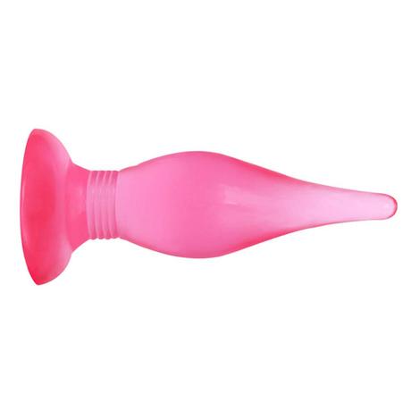 Debra - Butt Plug - rögzíthető, zselés, uniszex análkúp (pink)