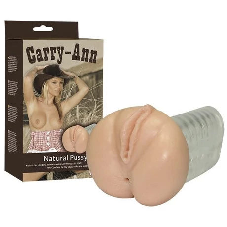 Orion - Carry-Ann Natural Pussy - élethű vagina és ánusz maszturbátor (natúr)