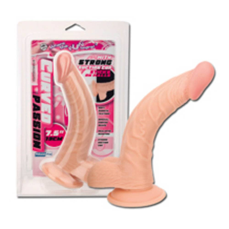 Nmc - Curved Passion Realistic Dildo With Scrotum