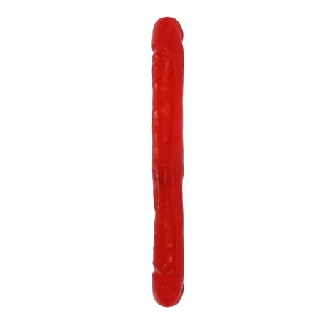 Seven Creations - Double Dong - duplavégű, élethű dildó (30cm) - piros