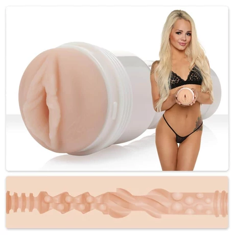 Fleshlight - Elsa Jean Tasty - élethű, vagina maszturbátor (natúr)