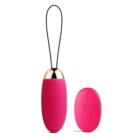 Svakom - Elva - prémium, 5+5 funkciós, távirányítós vibrotojás (USB) - szilva