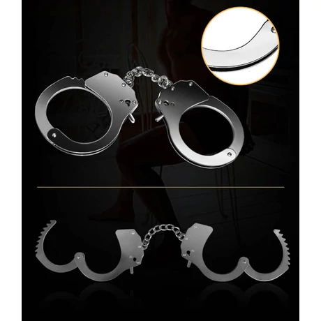 Lovetoy - Fetish Pleasure - Metal Hand Cuffs - fém csuklóbilincs