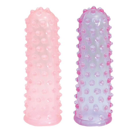 Nmc - Finger Sleeves - ujjra helyezhető erotikus kiegészítő (lila/pink)