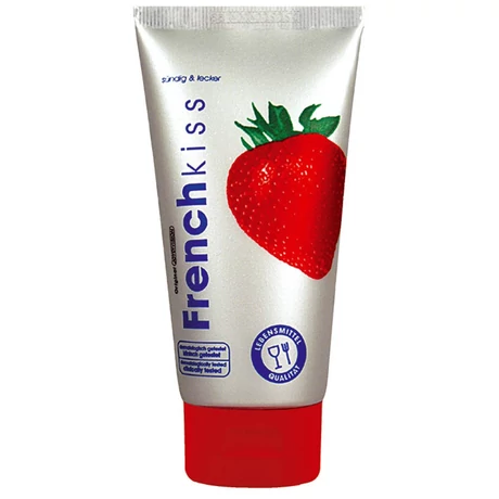 JoyDivision - Frenchkiss - ízesített, vízbázisú orálsíkosító gél (75ml) - eper