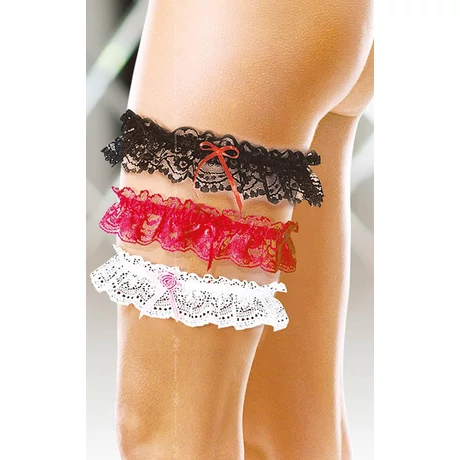 Softline - Garter 7401 - harisnyatató masnival (S/L) - fehér