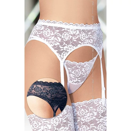 Softline - Garterbelt 3305 - csipkés harisnyatartó (M/L) - fekete