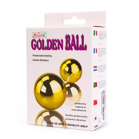 Baile - Golden Ball - wired, vibrációs gésagolyó duó (arany)