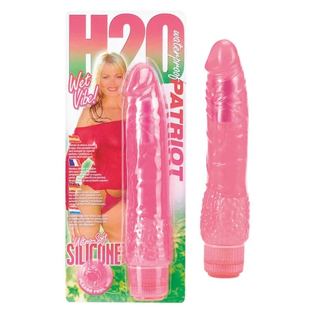 Seven Creations - H2O Patriot - hajlítható, élethű vibrátor (22cm) - pink