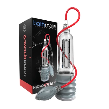 Bathmate - HydroXtreme9 - kézi pumpás hidro-péniszpumpa (áttetsző)