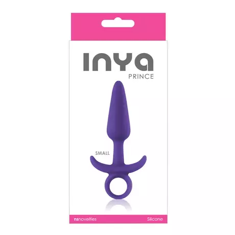 NS Toys - Inya Prince - kisméretű, szilikon análhorog (11,6cm) - lila