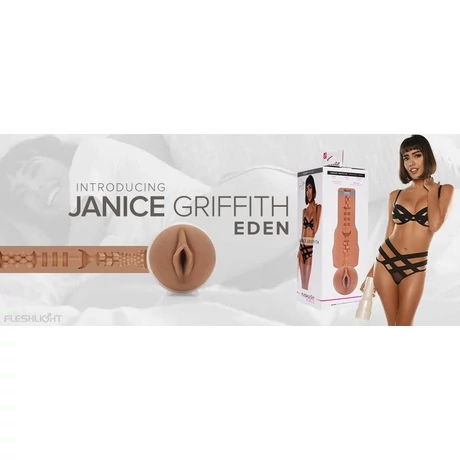 Fleshlight - Janice Griffith Eden - élethű, vagina maszturbátor (natúr)