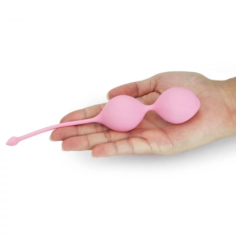 Lovetoy - Iwhizz Luna 7,8" - szilikon gésagolyó duó belső súlyokkal - (pink)