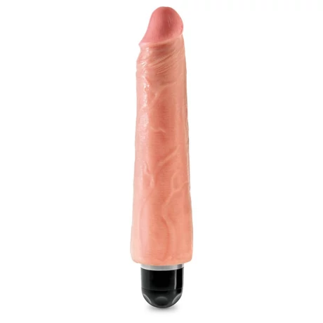 Pipedream - King Cock - 9&quot; Vibrating Cock - merev, élethű vibrátor (natúr)