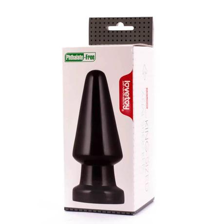 Lovetoy - King Sized Anal Shocker - méretes, tapadókorongos análtágító (fekete)