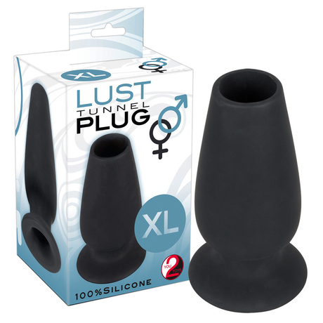 You2Toys - Lust Tunnel Plug XL - szilikon anál alagút (fekete)