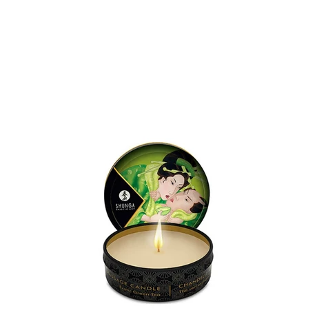 Shunga - Mini Massage Candle - Zenitude / Exotic Green Tea - illatosító és masszázsgyertya (30ml) - zöld tea