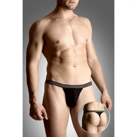 Softline - Mens Thongs 4496 - erotikus férfi tanga (M/L) - fekete