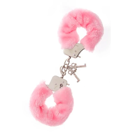 Nmc - The Original furry Handcuffs - fém bilincs püssel (pink)