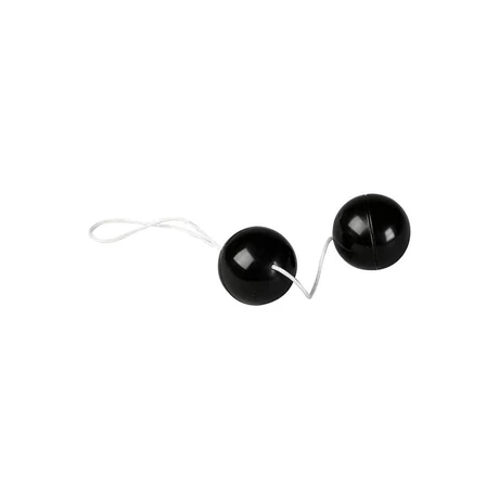 Seven Creations - Supersoft Orgasmus Balls - gésagolyó duó belső súlyokkal (fekete)