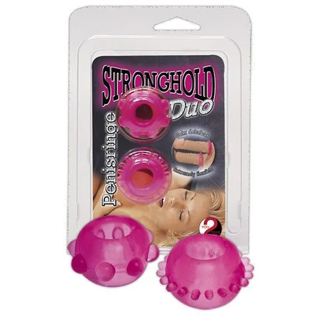 Orion - Stronghold - rücskös péniszgyűrű duó (2db/cs) - pink