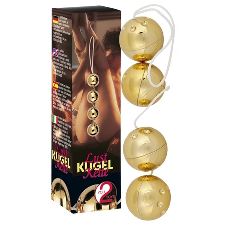 Orion - Pleasure Balls 4 - 24 karátos arannyal bevont gésagolyó négyes (arany)