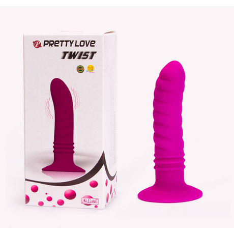 Pretty Love - Twist - rögzíthető, 10 funkciós análvibrátor (12,7cm) - lila