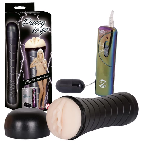 Orion - Pussy To Go Vibro - élethű, távirányítású, vibrációs vagina maszturbátor (natúr)