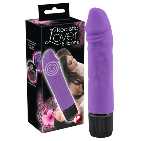 You2Toys - Realistic Lover - élethű vibrátor (14,5cm) - lila