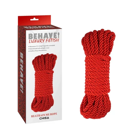 Chisa Novelties - Reatrain Me Rope - erotikus kötöző (10m) - piros