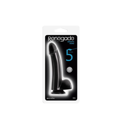 NS Toys - Renegade 5 inch Smooth Dong Black