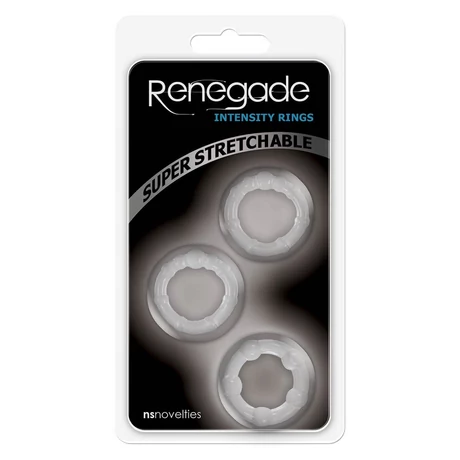 NS Toys - Renegade Intensity Rings - péniszgyűrű szett (3db/cs) - színtelen