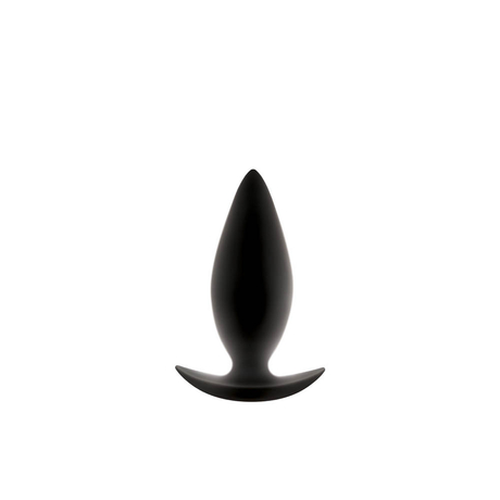NS Toys - Renegade Spades Medium - közepes méretű, szilikon análdugó (10cm) - fekete