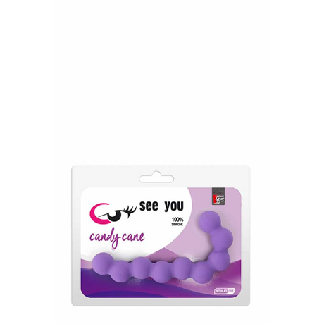 See You - See You Candy Cane Anal Beads Purple