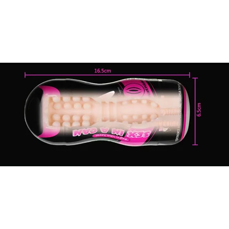 Lovetoy - Sex In A Can - Vibrating Vagina Tunnel #1 - élethű, vibrációs vagina maszturbátor (natúr)