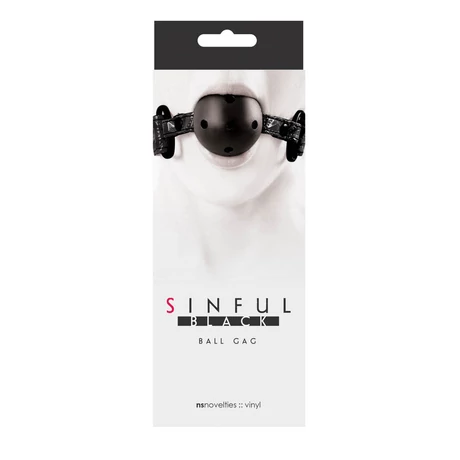 NS Novelties - Sinful - Ball Gag - szájpecek - (fekete)