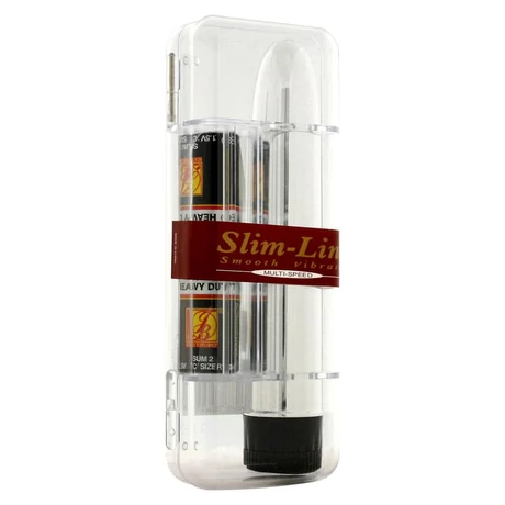 Seven Creations - Slim-Line Smooth Vibrator - vibrátor (19cm) - ezüst